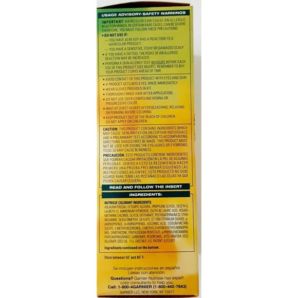 Garnier Nutrisse Haircolor # 53 Chestnut Medium Golden Brown Triple Nourishing - Picture 5 of 7